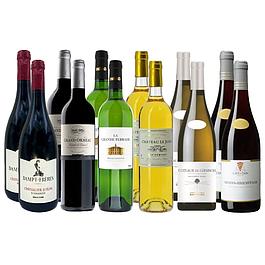 Cave vins rouges et blancs 12 bouteilles