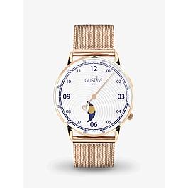 Montre femme 12 heures - mono-aiguille - bracelet milanais - GUSTAVE & CIE