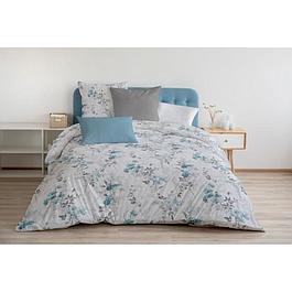 Parure de couette - 220x240 cm - imprimé rose blanc