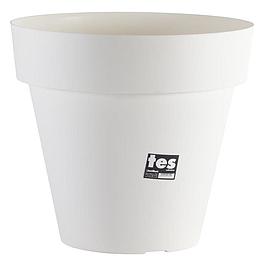 Pot de fleurs rond - Blanc - diamètre : 48 cm
