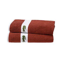 Duo draps de bain - 100 % coton biologique - LACOSTE