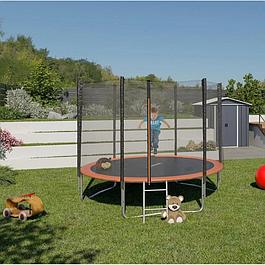 Trampoline Ø 3,05 m avec filet de sécurité et échelle - TRIGANO