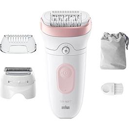 Épilateur électrique - Peau douce longue durée - blanc/rose - BRAUN