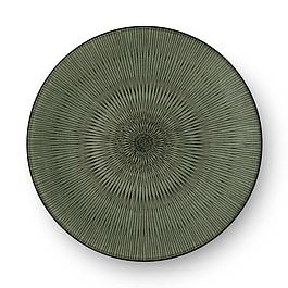 ensemble 6 assiettes plates 27 cm - vert - MEDARD DE NOBLAT