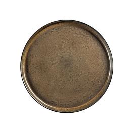 6 assiettes à dessert - grès brun - MEDARD DE NOBLAT