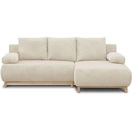 Canapé d'angle - droit convertible - beige