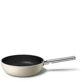 Wok 30 cm - crème mat - SMEG