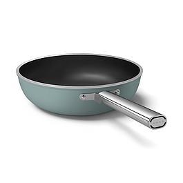 Wok 30 cm - vert émeraude mat - SMEG