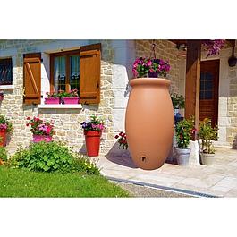 Récupérateur d'eau jarre - 1000 L - terre cuite - BELLI
