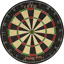 Jeu de fléchettes - VADER PRO - Set cible et 6 fléchettes inclus - Fibres de sisal - REZO