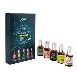 Coffret 5 brumes d'oreiller - huiles essentielles