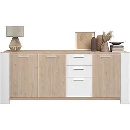 Buffet bas - 3 portes - 3 tiroirs