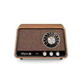 Radio AM FM Bluetooth AUX Noyer Vintage - SANGEAN