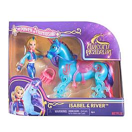 Coffret Poupée et Licorne L’Ecole des Licornes Isabel et River Unicorn Academy