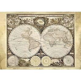 Puzzle Mappemonde Historique - 2000 Pieces - Qualité Premium - Schmidt Spiele