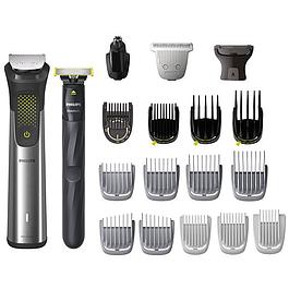 Tondeuse homme Séries 9000 All-in-One Trimmer + Oneblade - Argent et Gris- Philips