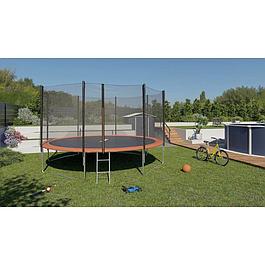 Trampoline avec filet de sécurité et échelle 366 cm - TRIGANO