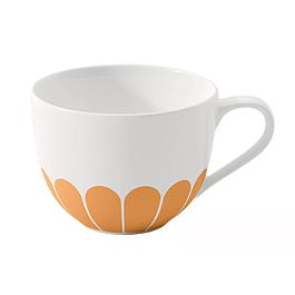 6 tasses à café - porcelaine fleur jaune - VILLEROY & BOCH