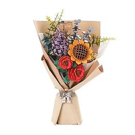 Puzzle 3D en bois - Bouquet de fleur - ROWOOD