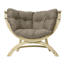 Fauteuil 1 place - Coussin Marron - AMAZONAS