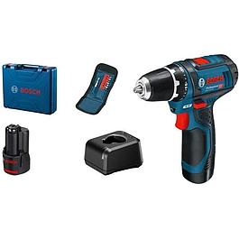 Perceuse-visseuse - 12V-15 + 10 accessoires + 2 batteries 2,0Ah + Chargeur GAL 12V-20 - BOSCH PROFESIONAL