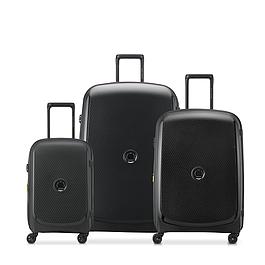 Trio valises extensibles XXL, L, S - polypropylène recyclé - noir - DELSEY