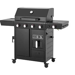 Barbecue à gaz - Airgrill - 4 brûleurs - Fonction Air Fryer - Cuve en acier - COOKINGBOX