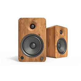Parie d'enceintes actives Hifi Bluetooth - Noyer - KANTO
