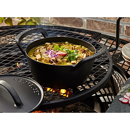 Cocotte ronde - fonte émaillée - Barbecue - 25 cm - LE CREUSET