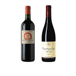 Ensemble 2 vins rouge - Bordeaux et Bourgogne