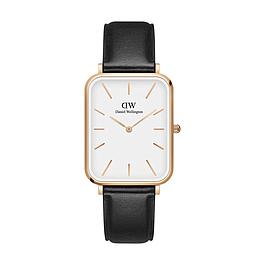 Montre femme - forme carrée - bracelet cuir - DANIEL WELLINGTON